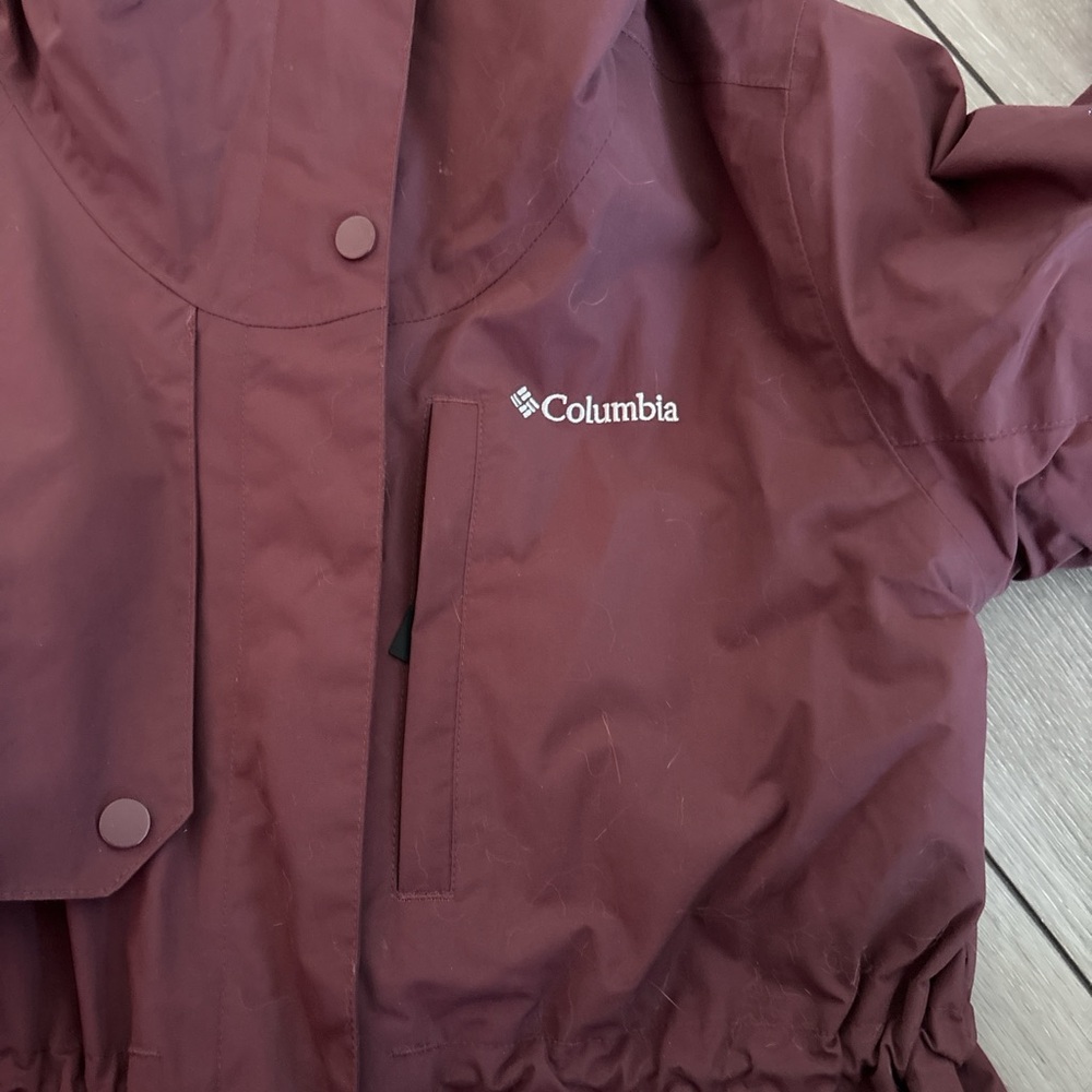 Women's Maroon Ski Jacket - Picture 2 of 5